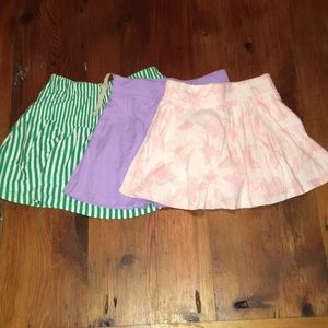 Boden and TCP bundle of 3 skorts skirts girls 7 8
